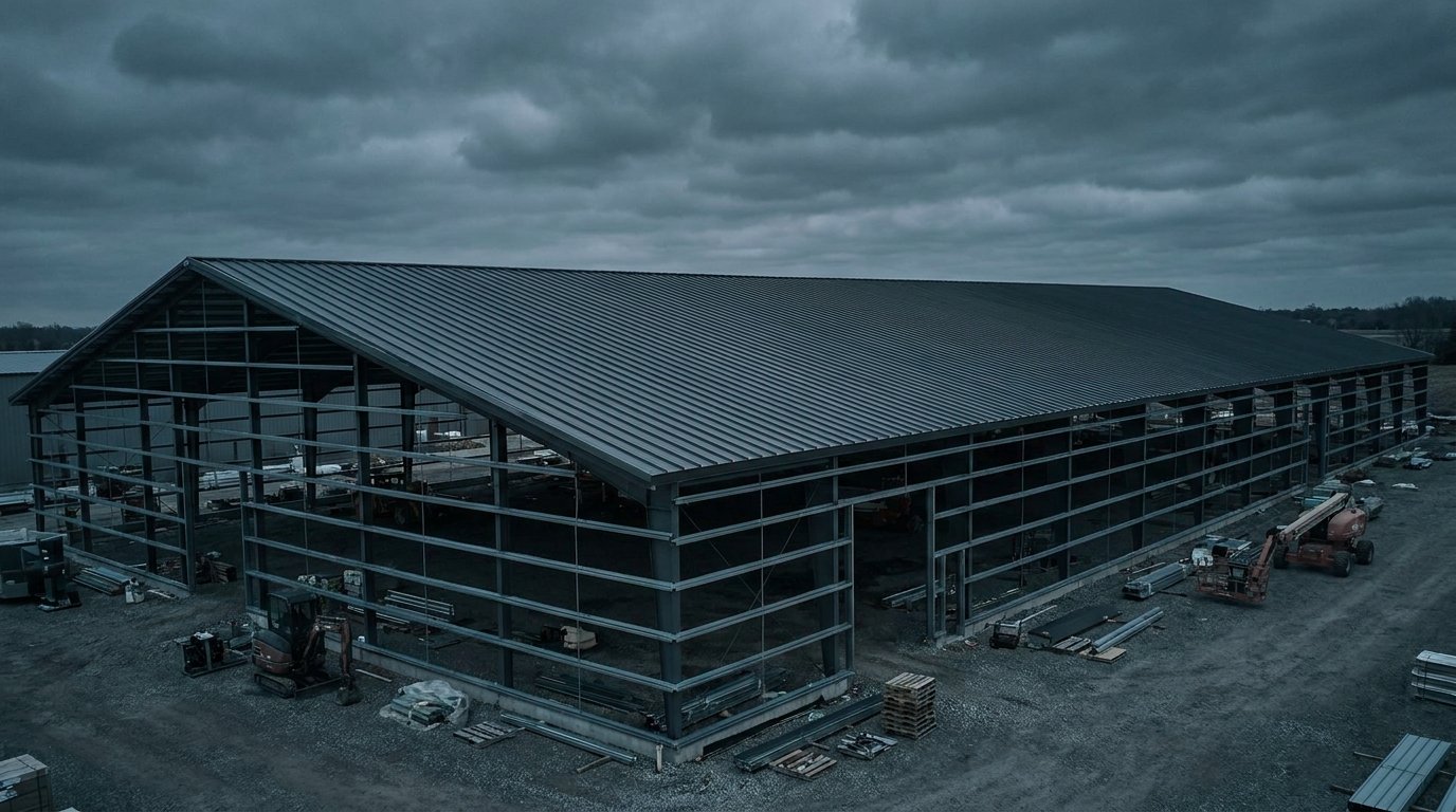 Standing-seam roof goes on