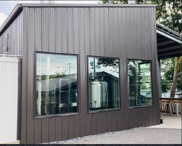 CLSC custom steel building install