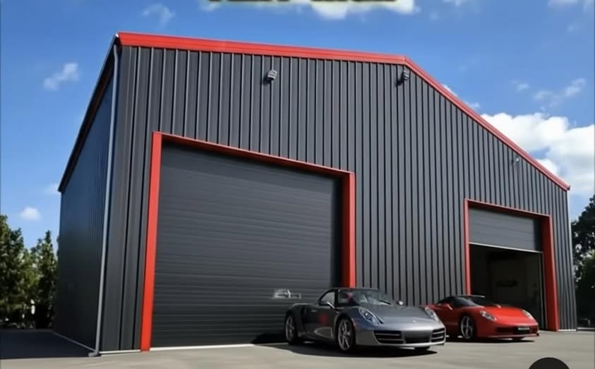CLSC custom steel building install