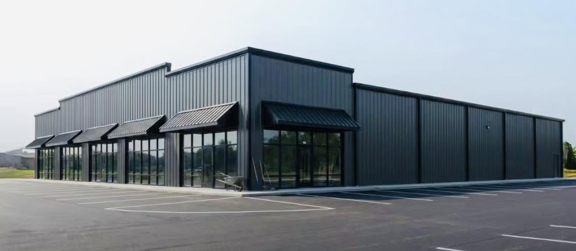 CLSC custom steel building install