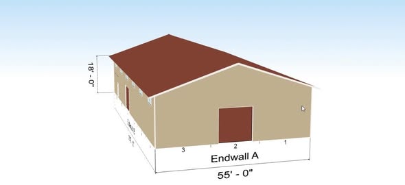 CLSC custom steel building install