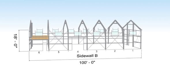 CLSC custom steel building install