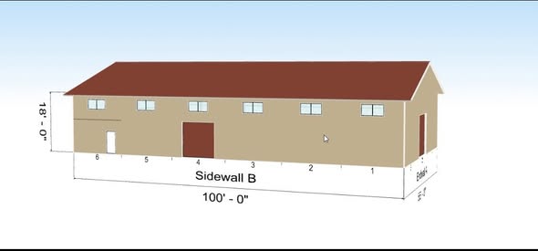 CLSC custom steel building install